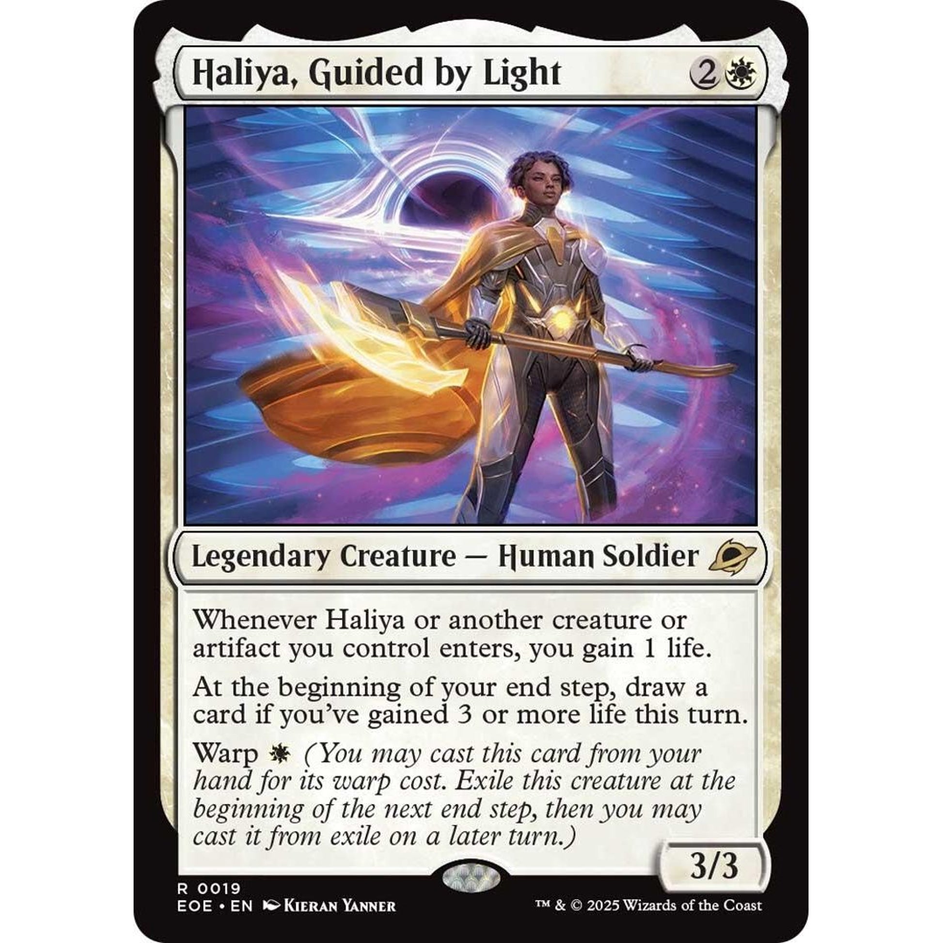 Image for Haliya, Guided by Light (19) (EOE) - Magic: The Gathering