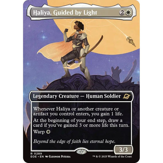 Image for Haliya, Guided by Light (Borderless) (289) (EOE) - Magic: The Gathering