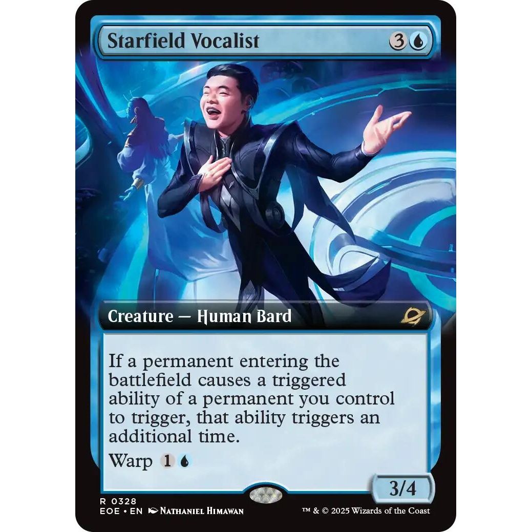 Image for Starfield Vocalist (Extended Art) (328) (EOE) - Magic: The Gathering
