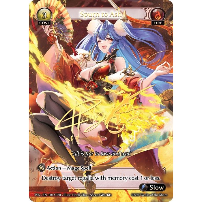 Image for Spurn to Ash (CPR) (004) (P) - Grand Archive TCG