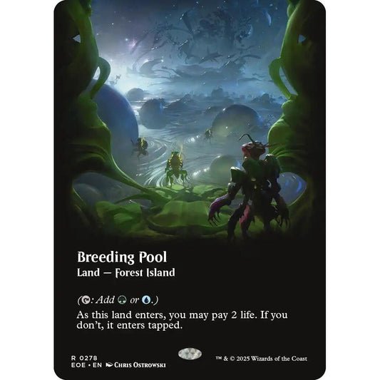 Image for Breeding Pool (Borderless) (278) (EOE) - Magic: The Gathering