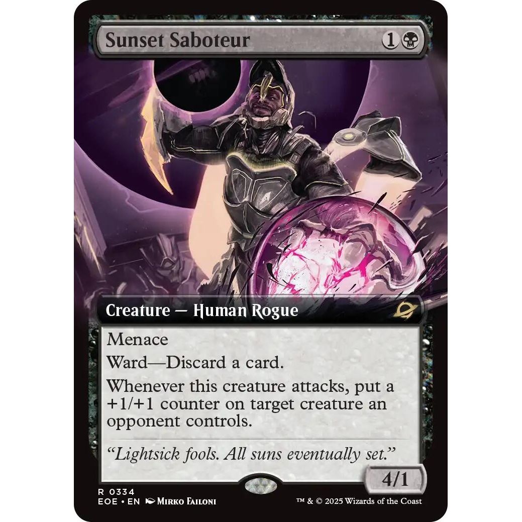 Image for Sunset Saboteur (Extended Art) (334) (EOE) - Magic: The Gathering