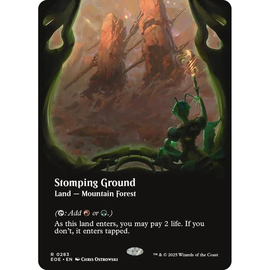 Image for Stomping Ground (Borderless) (283) (EOE) - Magic: The Gathering