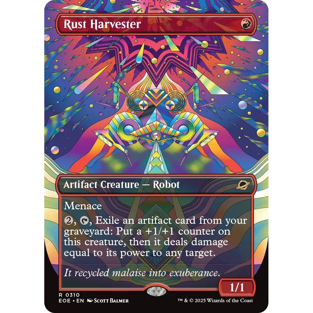 Image for Rust Harvester (Borderless) (310) (EOE) - Magic: The Gathering