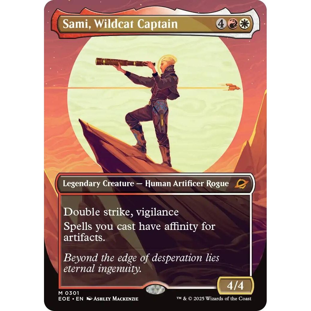 Image for Sami, Wildcat Captain (Borderless) (301) (EOE) - Magic: The Gathering