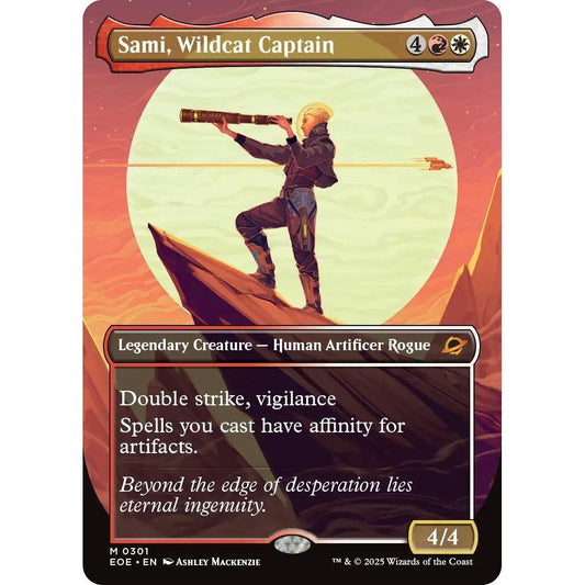 Image for Sami, Wildcat Captain (Borderless) (301) (EOE) - Magic: The Gathering