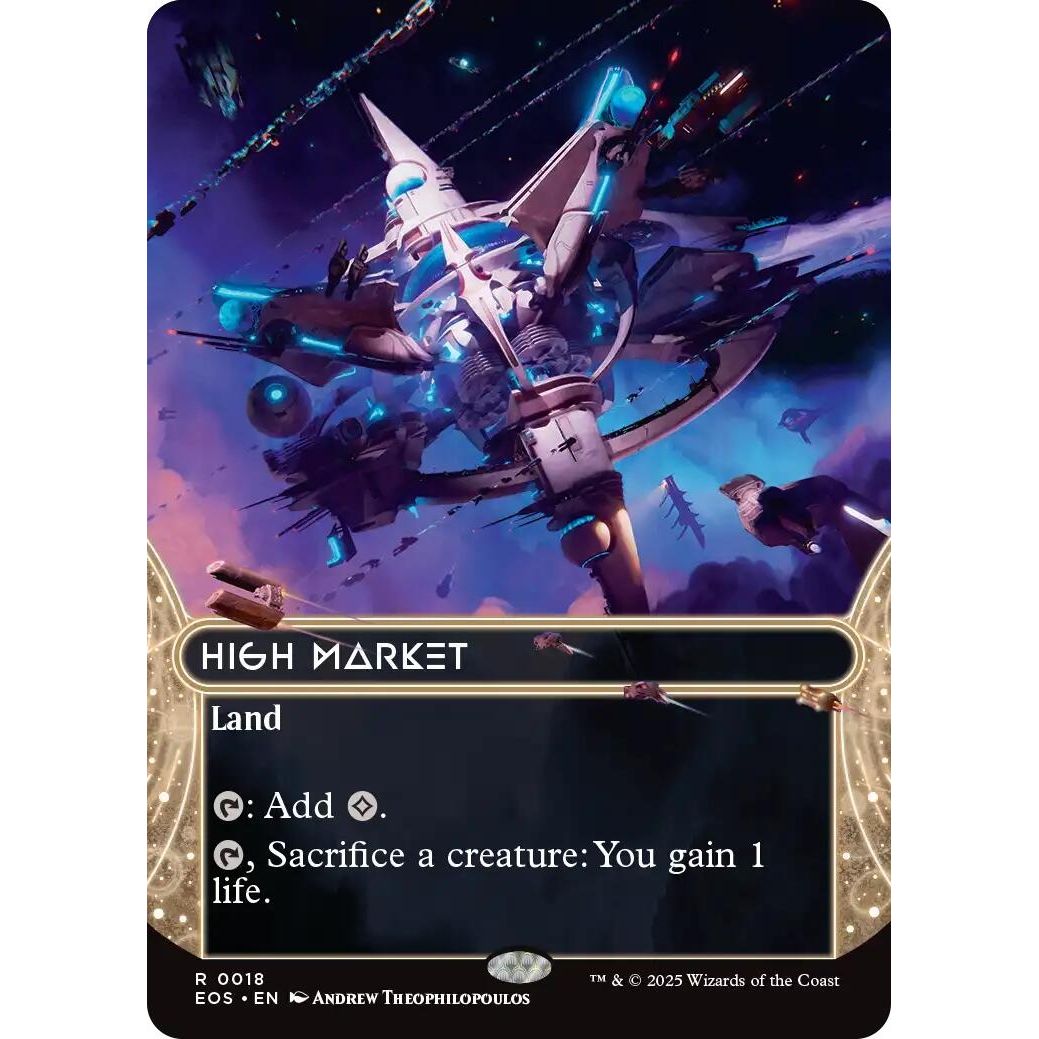 Image for High Market (0018) (Borderless) (18) (EOS) - Magic: The Gathering