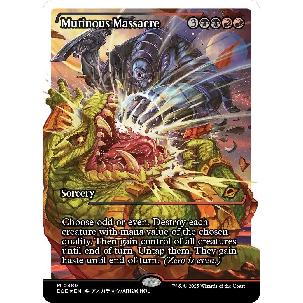 Image for Mutinous Massacre (Showcase) (Fracture Foil) (389) (EOE) - Magic: The Gathering