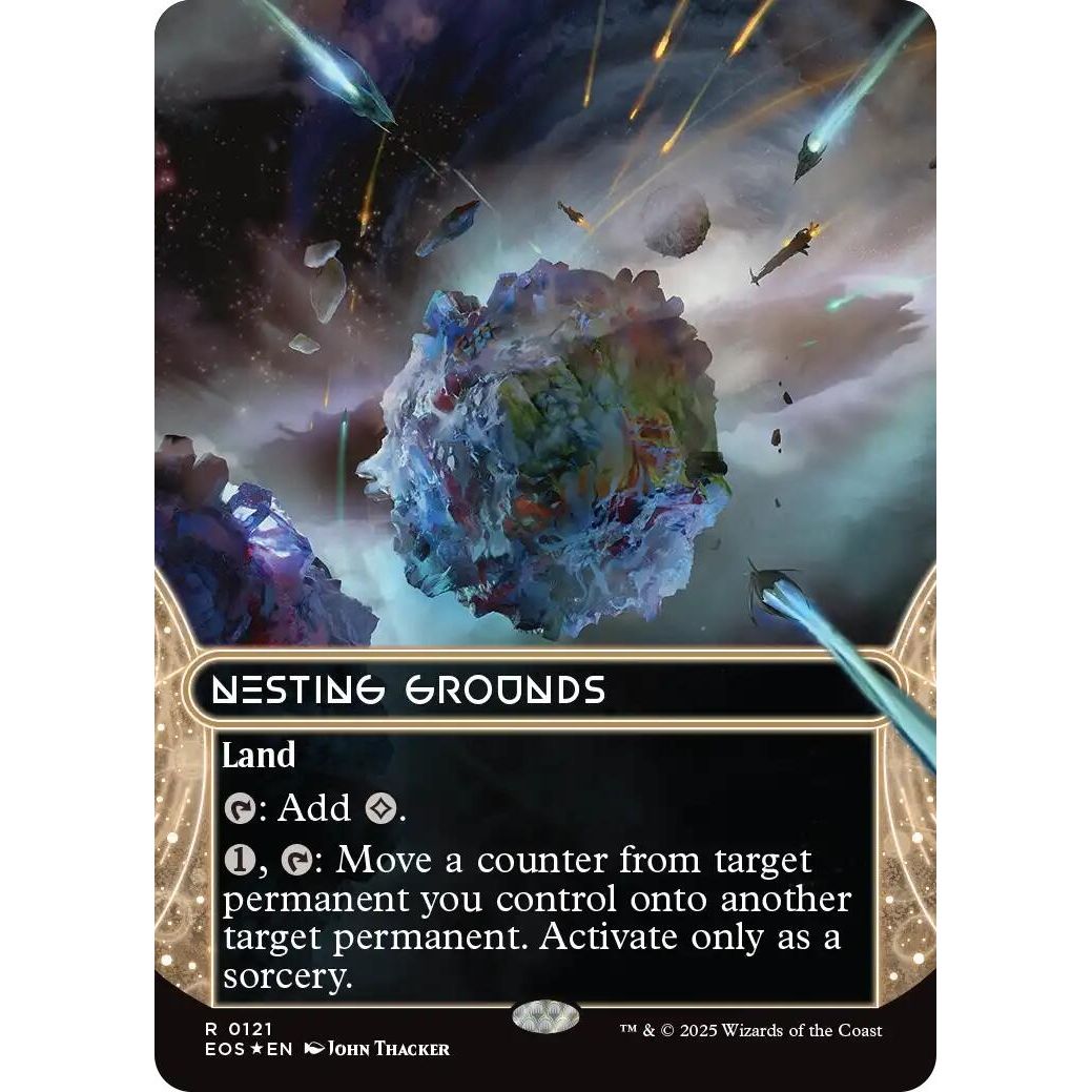 Image for Nesting Grounds (0121) (Borderless) (Galaxy Foil) (121) (EOS) - Magic: The Gathering