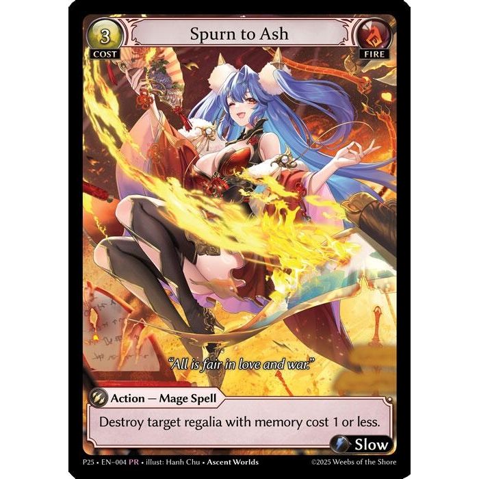 Image for Spurn to Ash (004) (P) - Grand Archive TCG
