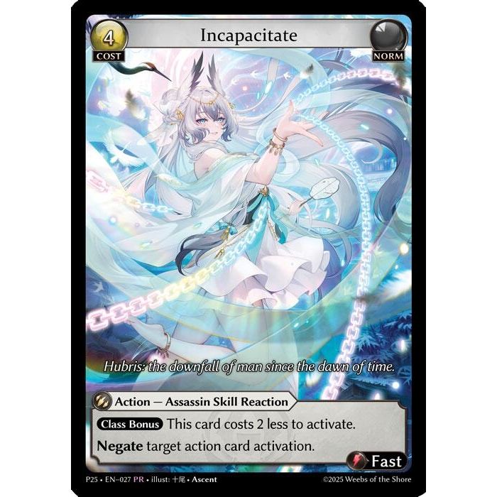 Image for Incapacitate (027) (027) (P) - Grand Archive TCG