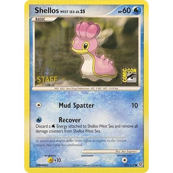 Image for Shellos West Sea (SDCC 2007 Staff) (107/132) (MCAP) - Pokemon