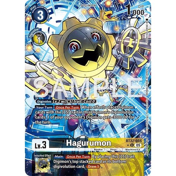 Image for Hagurumon (Box Topper) (BT22-054 U) (BT22) - Digimon Card Game