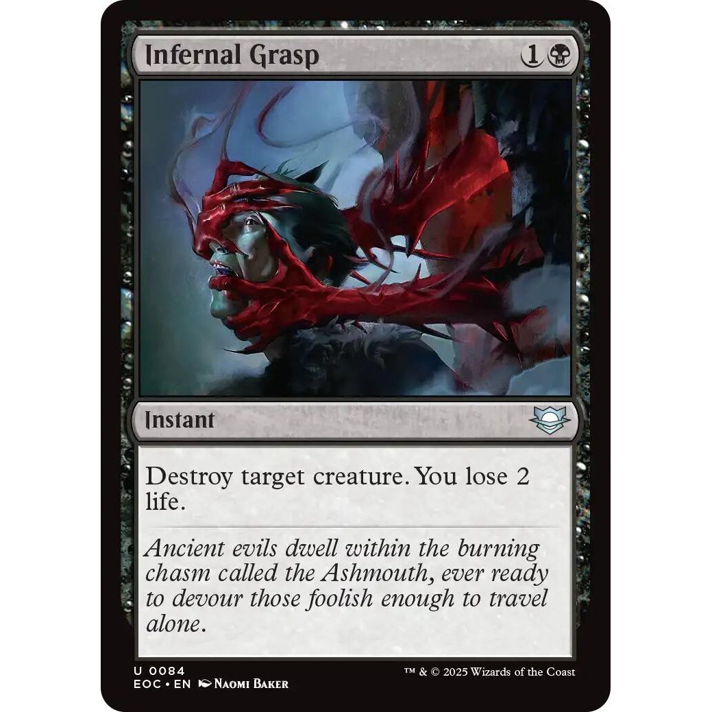 Image for Infernal Grasp (84) (EOC) - Magic: The Gathering