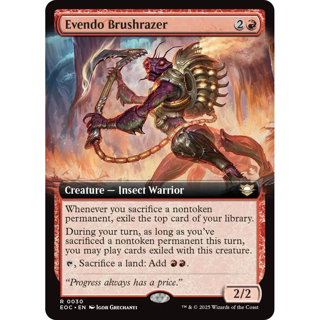 Image for Evendo Brushrazer (Extended Art) (30) (EOC) - Magic: The Gathering