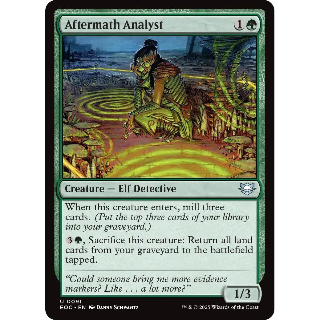Image for Aftermath Analyst (91) (EOC) - Magic: The Gathering