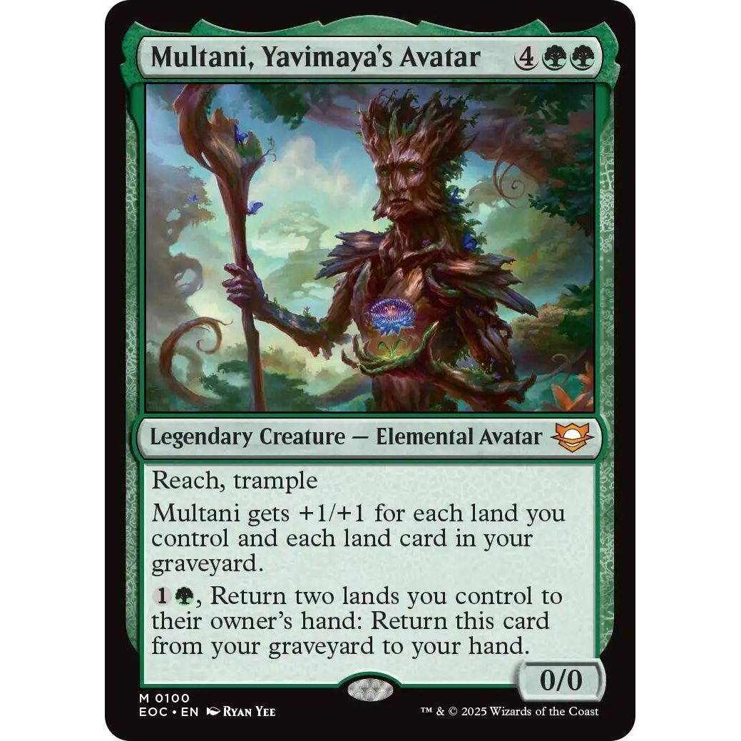 Image for Multani, Yavimaya's Avatar (100) (EOC) - Magic: The Gathering