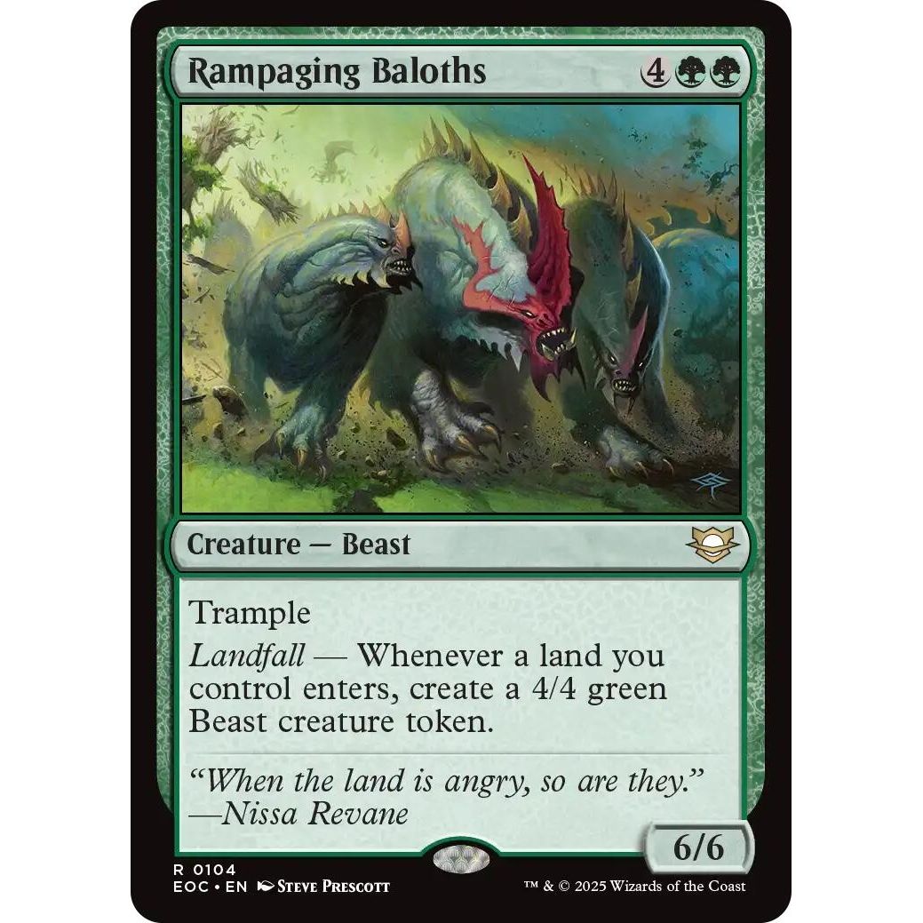 Image for Rampaging Baloths (104) (EOC) - Magic: The Gathering