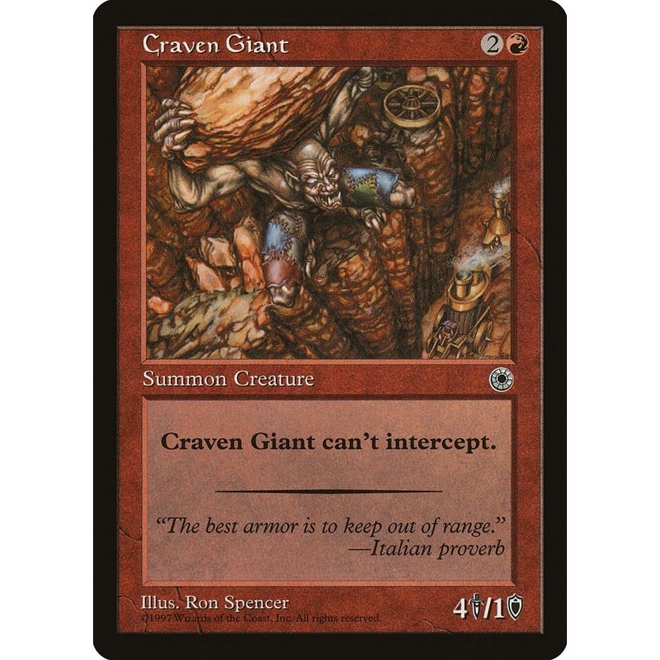 Image for Craven Giant (POR) - Magic: The Gathering