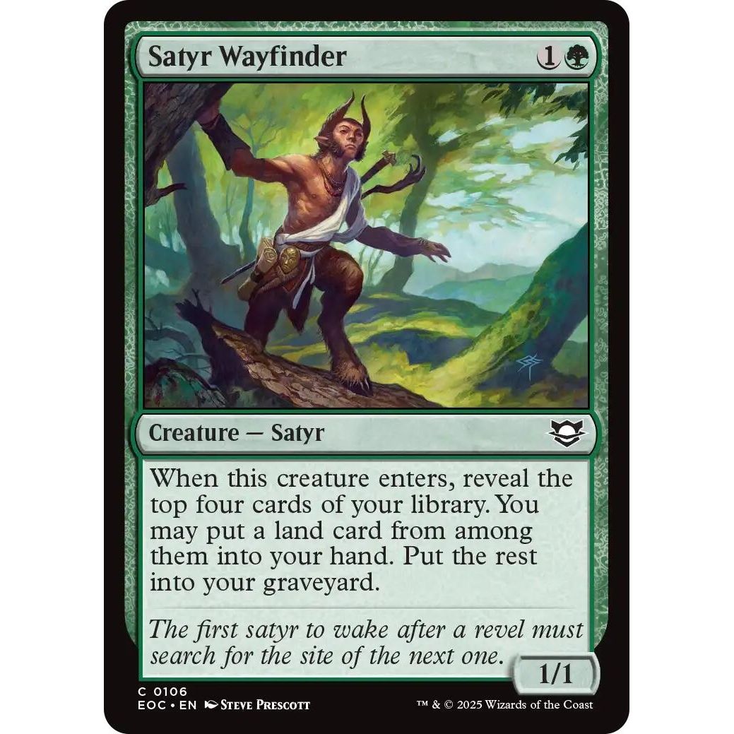 Image for Satyr Wayfinder (106) (EOC) - Magic: The Gathering