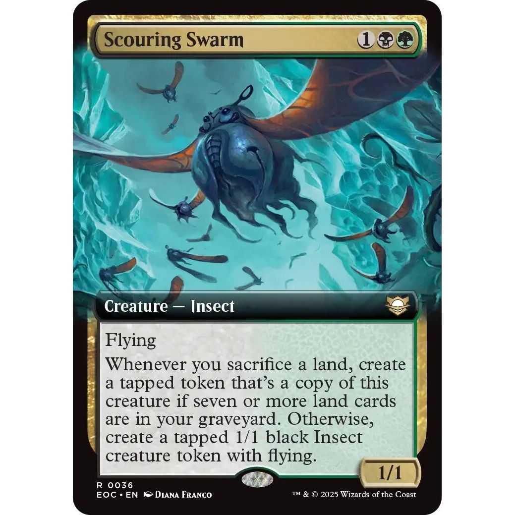 Image for Scouring Swarm (Extended Art) (36) (EOC) - Magic: The Gathering