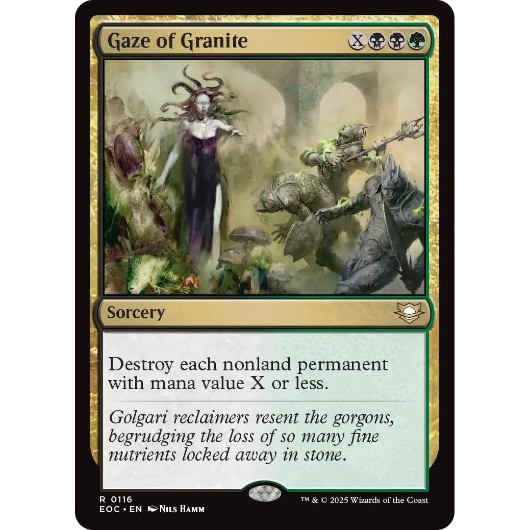 Image for Gaze of Granite (116) (EOC) - Magic: The Gathering