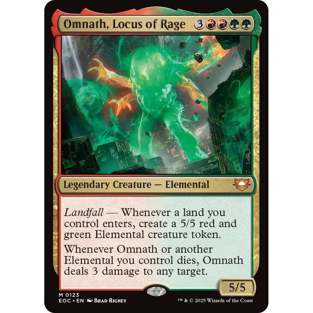 Image for Omnath, Locus of Rage (123) (EOC) - Magic: The Gathering
