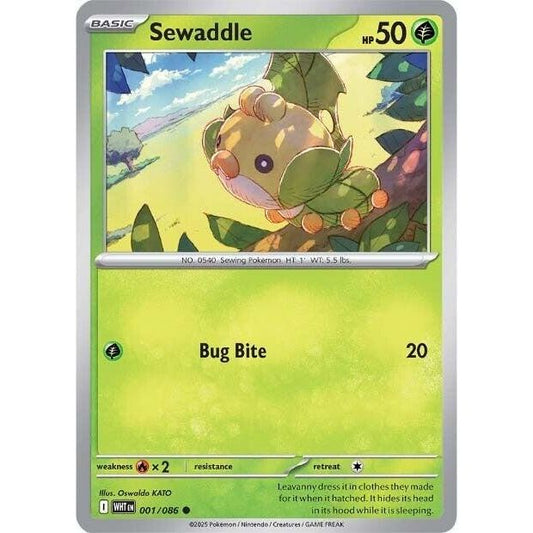 Image for Sewaddle (001/086) (WHT) - Pokemon