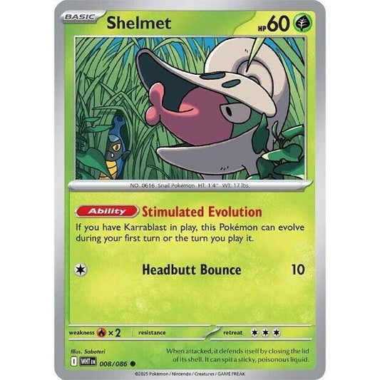 Image for Shelmet (008/086) (WHT) - Pokemon