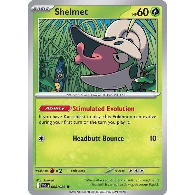 Image for Shelmet (008/086) (WHT) - Pokemon