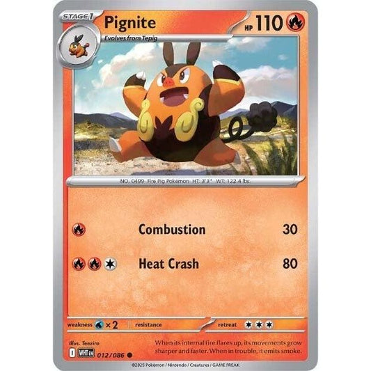 Image for Pignite (012/086) (WHT) - Pokemon