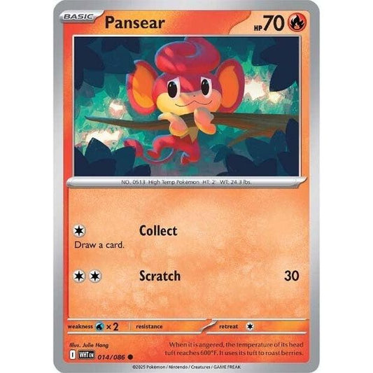 Image for Pansear (014/086) (WHT) - Pokemon