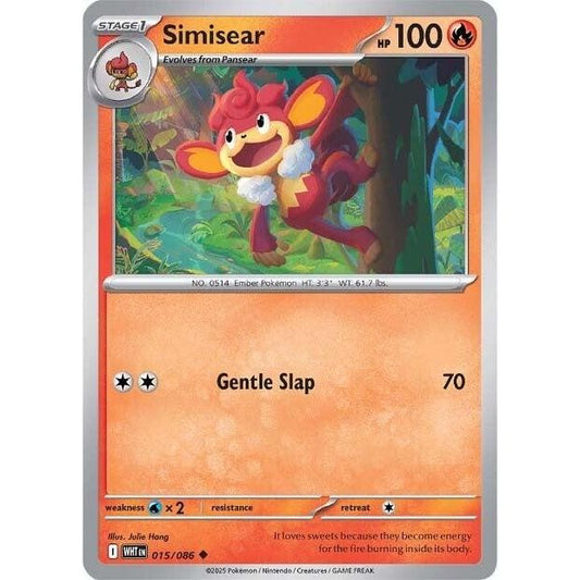 Image for Simisear (015/086) (WHT) - Pokemon