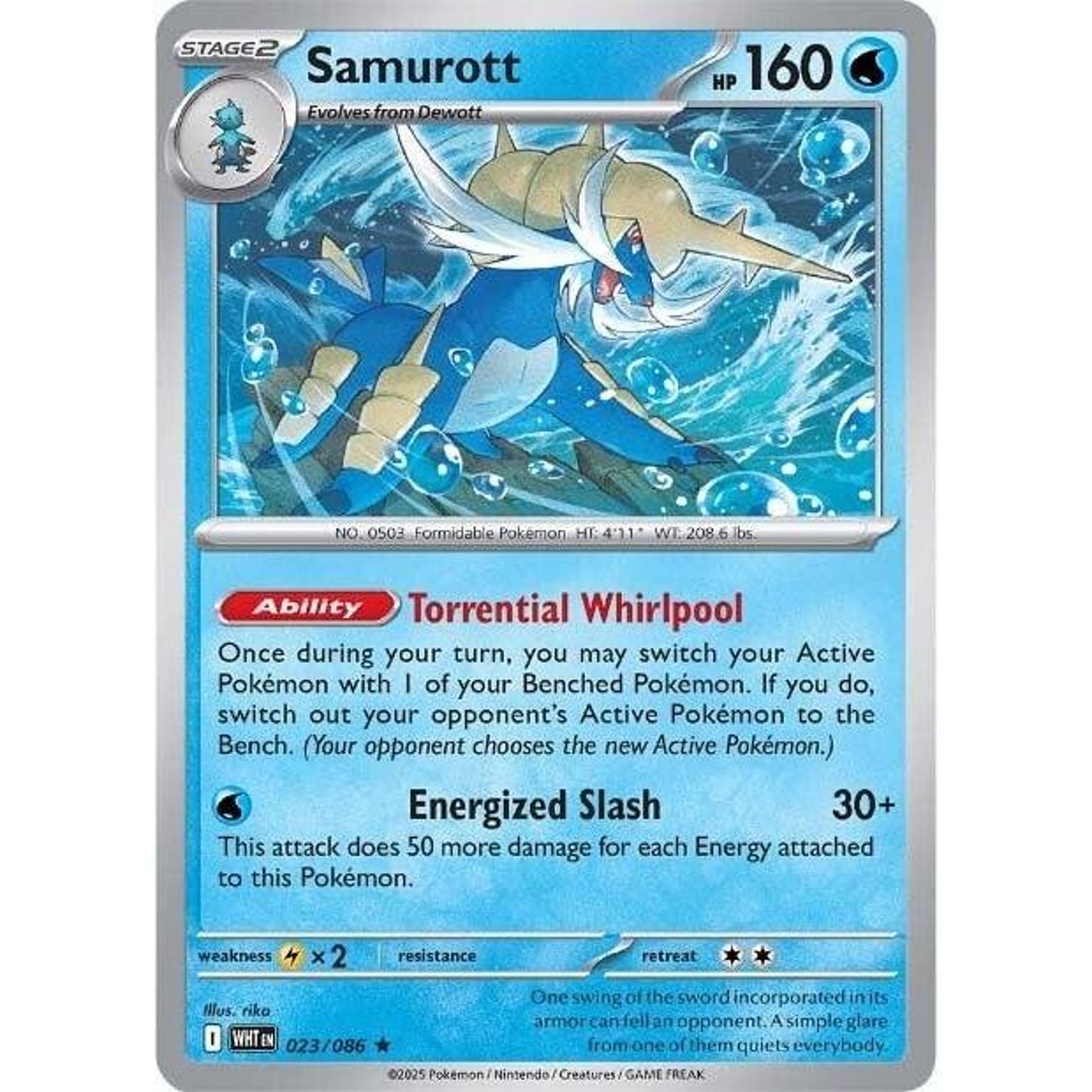 Image for Samurott (023/086) (WHT) - Pokemon