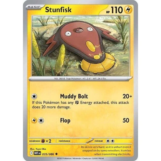 Image for Stunfisk (035/086) (WHT) - Pokemon