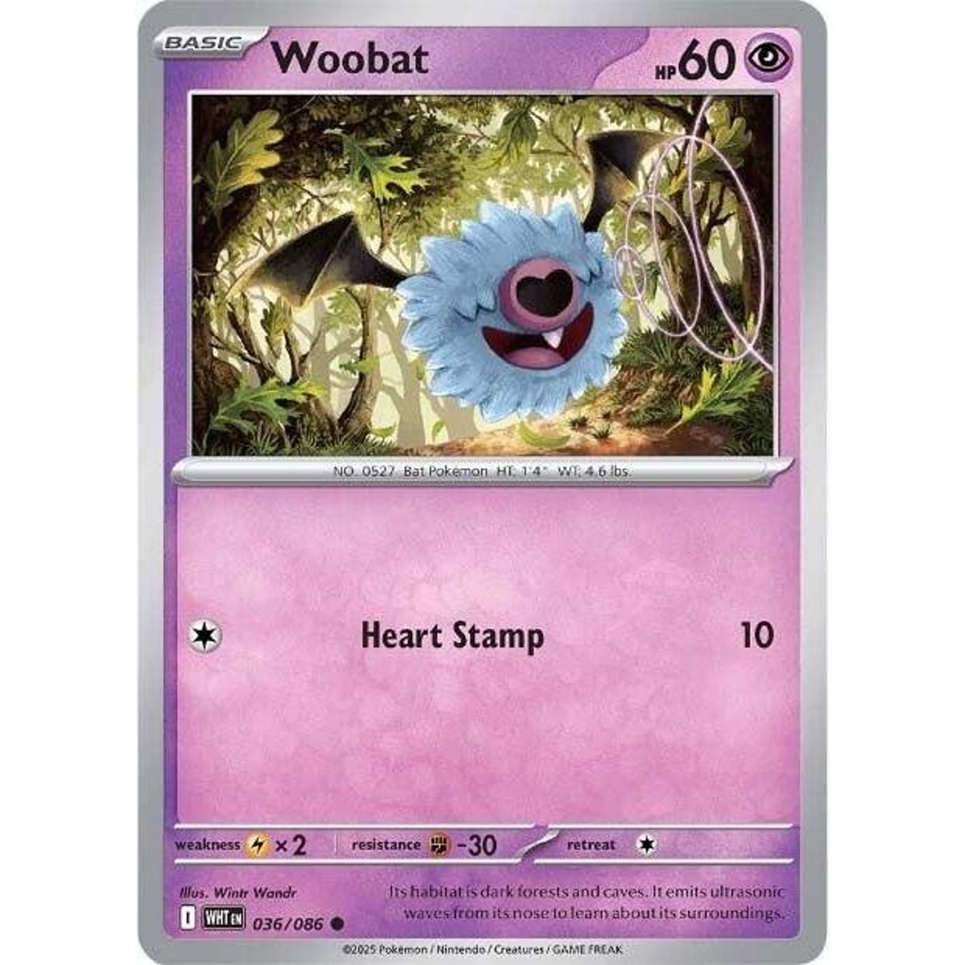Image for Woobat (036/086) (WHT) - Pokemon