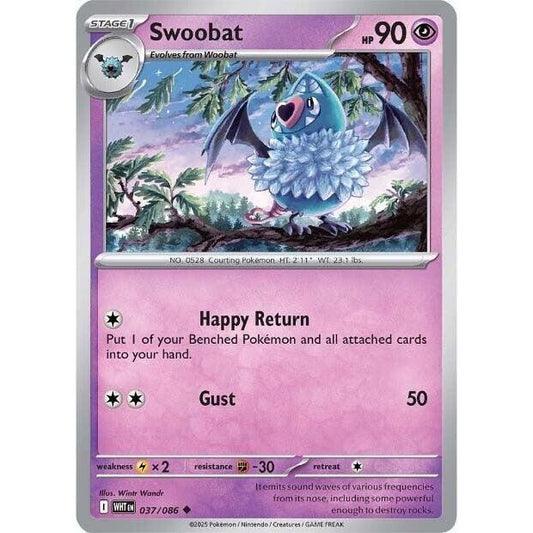 Image for Swoobat (037/086) (WHT) - Pokemon