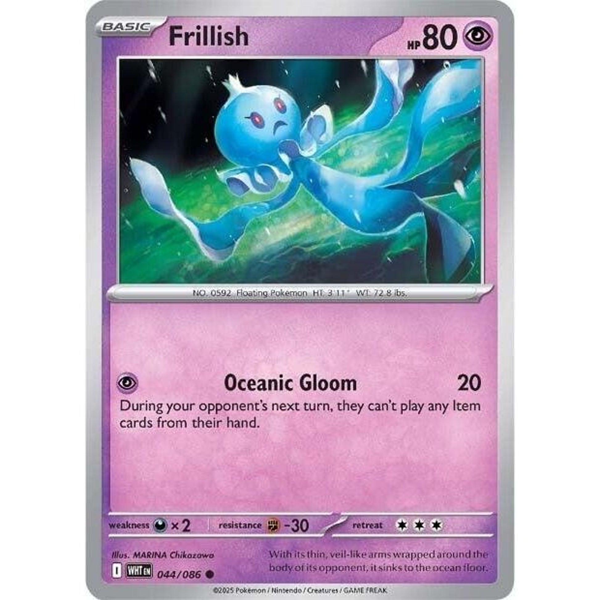 Image for Frillish (044/086) (WHT) - Pokemon