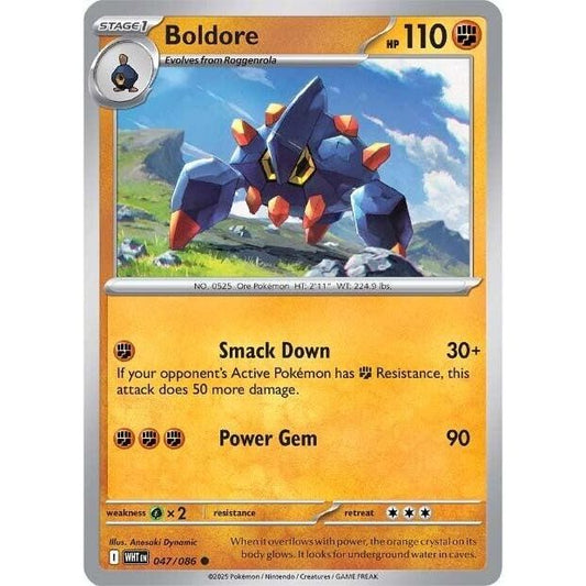 Image for Boldore (047/086) (WHT) - Pokemon