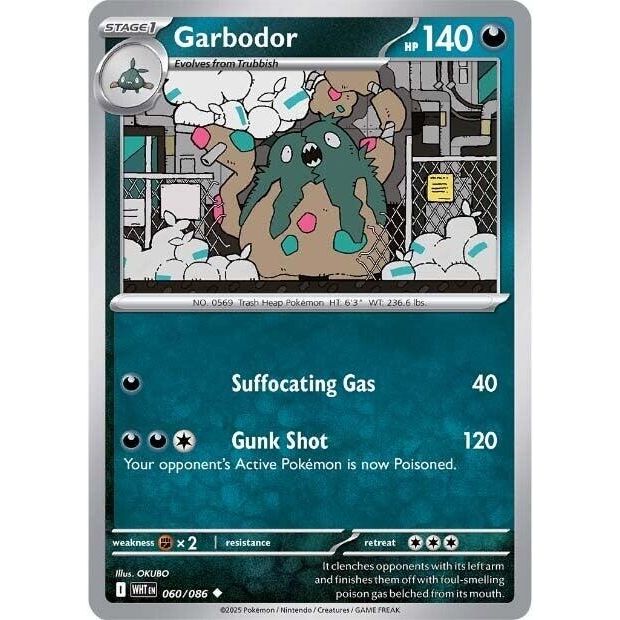 Image for Garbodor (060/086) (WHT) - Pokemon