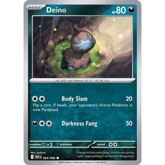 Image for Deino (065/086) (WHT) - Pokemon