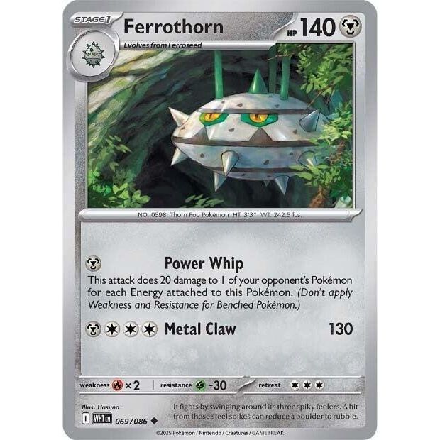 Image for Ferrothorn (069/086) (WHT) - Pokemon