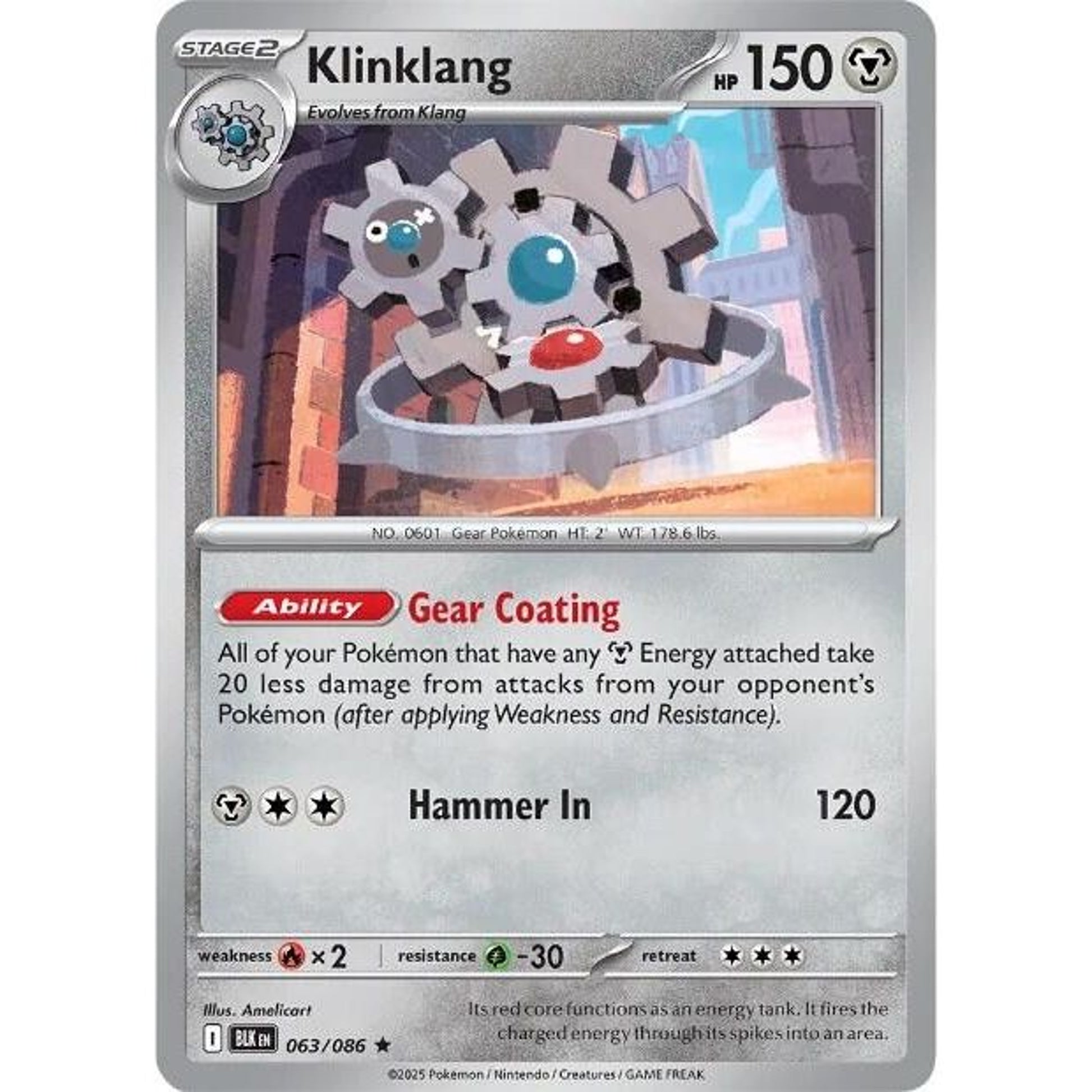Image for Klinklang (063/086) (BLK) - Pokemon