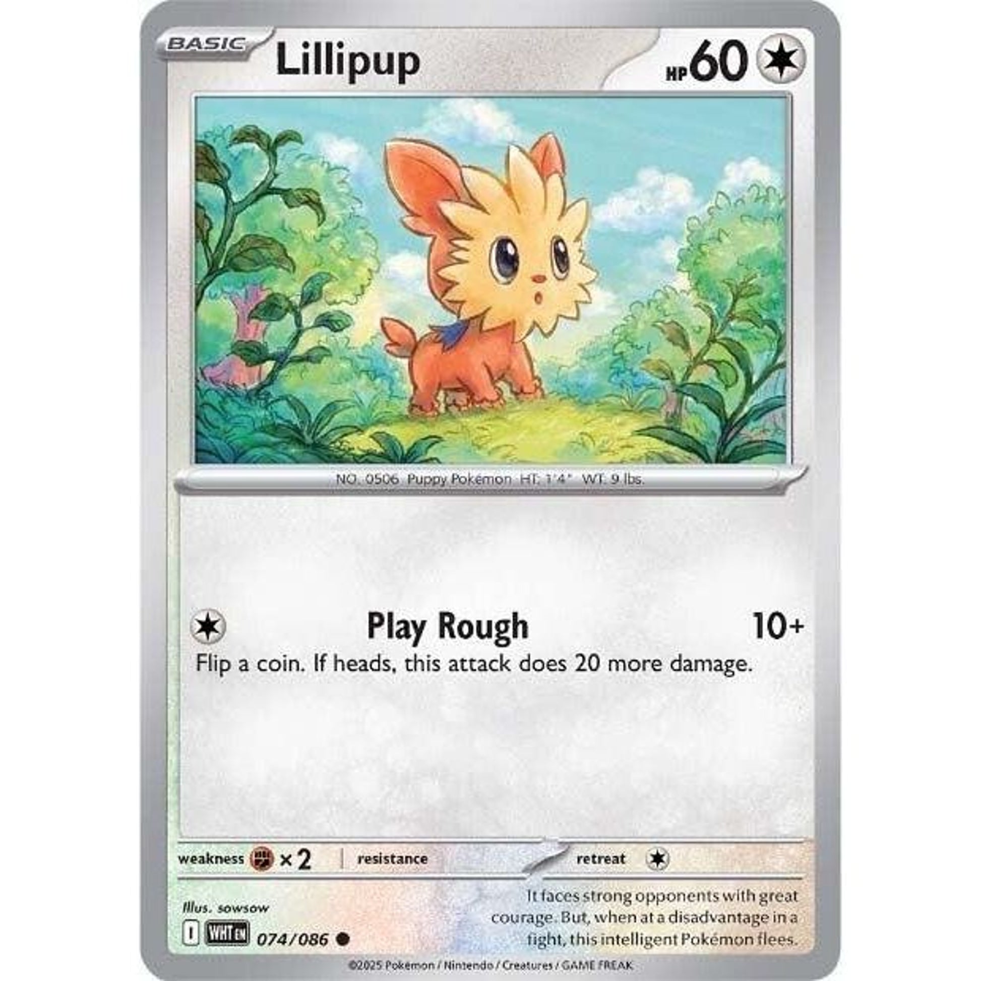 Image for Lillipup (074/086) (WHT) - Pokemon