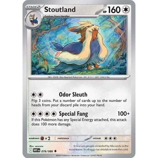 Image for Stoutland (076/086) (WHT) - Pokemon