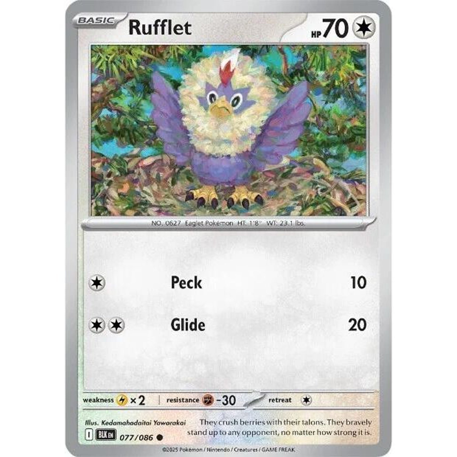 Image for Rufflet (077/086) (BLK) - Pokemon