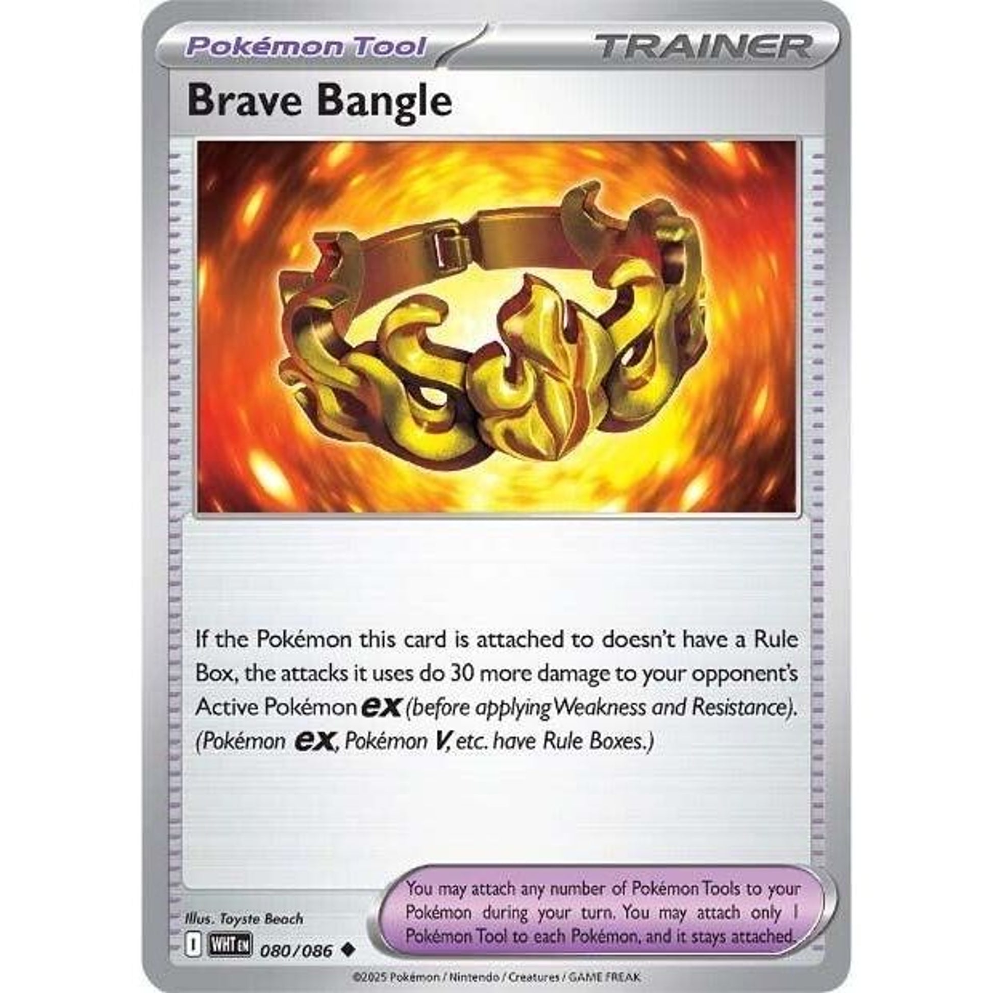 Image for Brave Bangle (080/086) (WHT) - Pokemon
