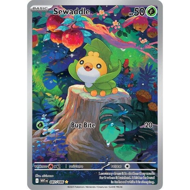 Image for Sewaddle (087/086) (WHT) - Pokemon