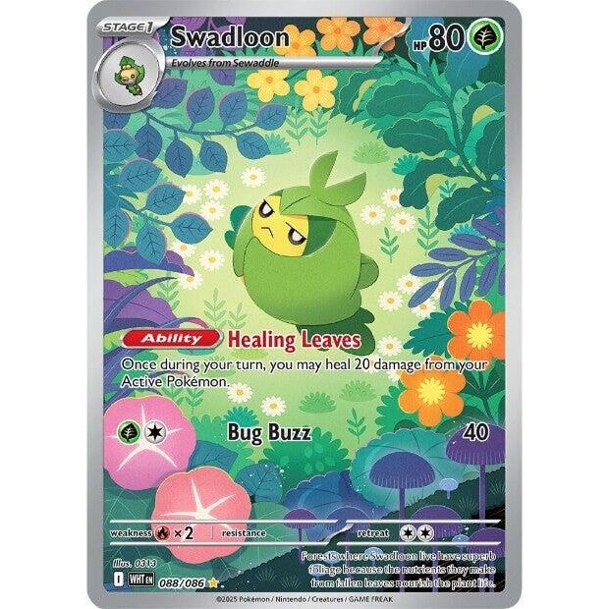 Image for Swadloon (088/086) (WHT) - Pokemon