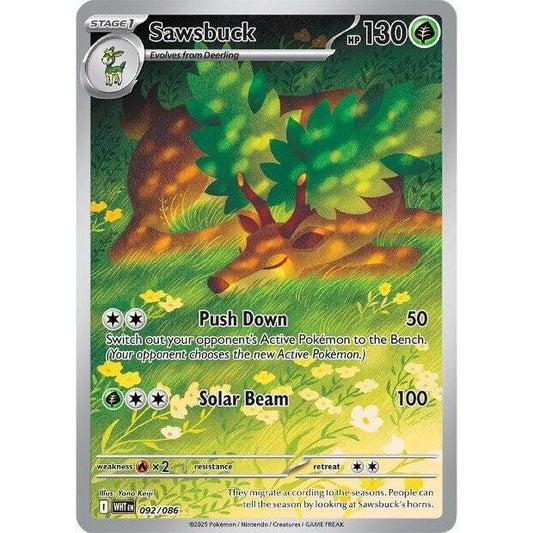 Image for Sawsbuck (092/086) (WHT) - Pokemon